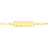 FIGARO ID Kinder ID Armband Gold 585 (14 Karat) Rechteckig
