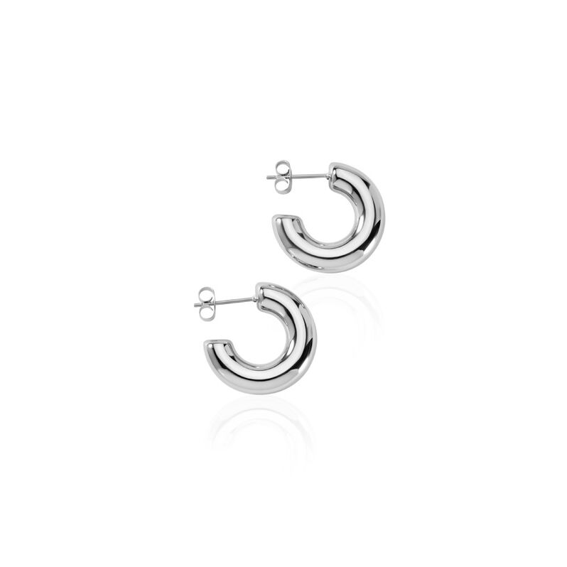 Damen Creolen Edelstahl Serenity 10,00mm - Creolen Damen | OROVIVO