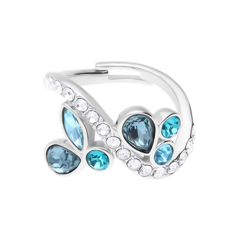 Anello Fantasia Violet Ottone Cristallo - Spannringe Damen | OROVIVO
