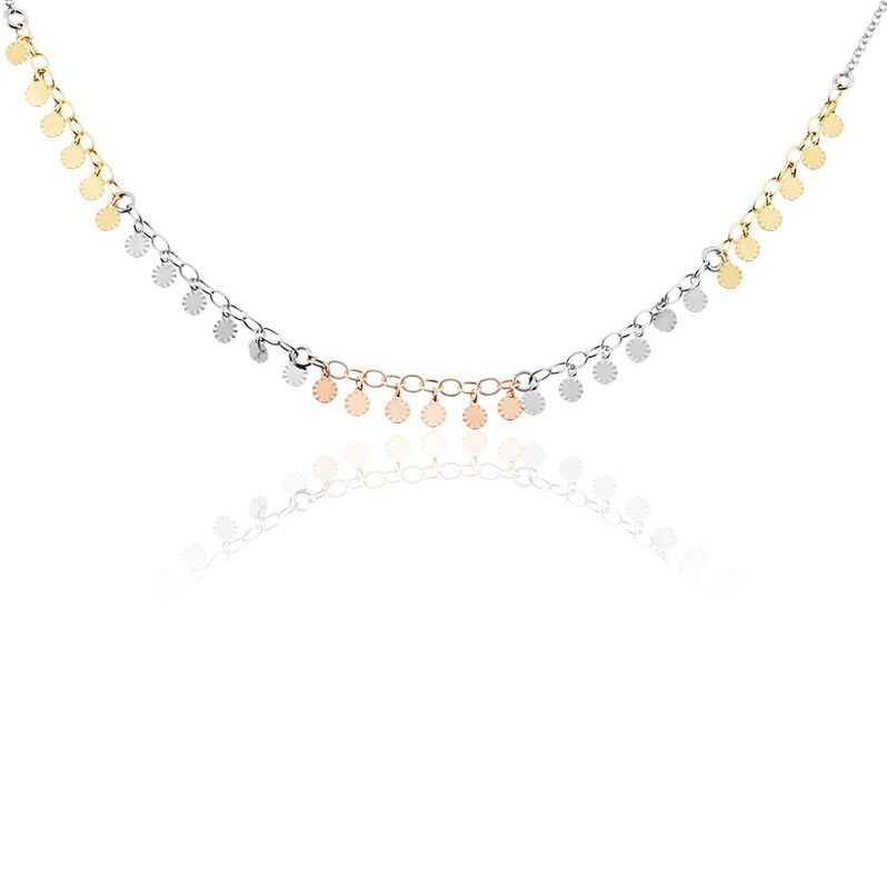 Collier Argent Tricolore Bop - Spannringe Damen | OROVIVO