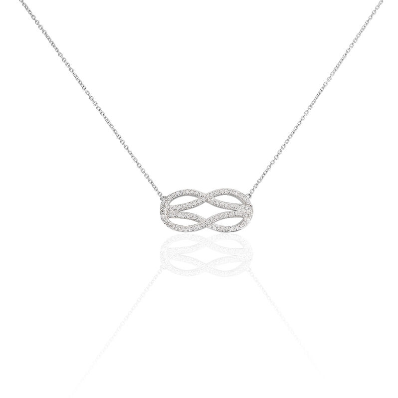 Collier Joyce Argent Blanc Oxyde De Zirconium - Spannringe Damen | OROVIVO