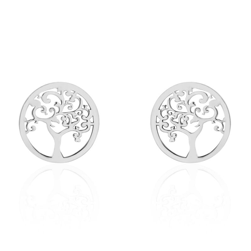 ISABEL Damen Ohrstecker Silber Silber 925 Lebensbaum - Ohrstecker Damen | OROVIVO