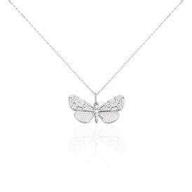 Damen Halskette Silber 925 Zirkonia Schmetterling - Ketten mit Anhänger Damen | OROVIVO