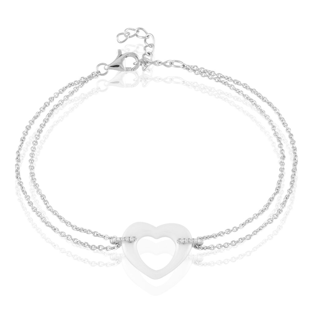 Bracelet Argent Et Céramique - Spannringe Damen | OROVIVO