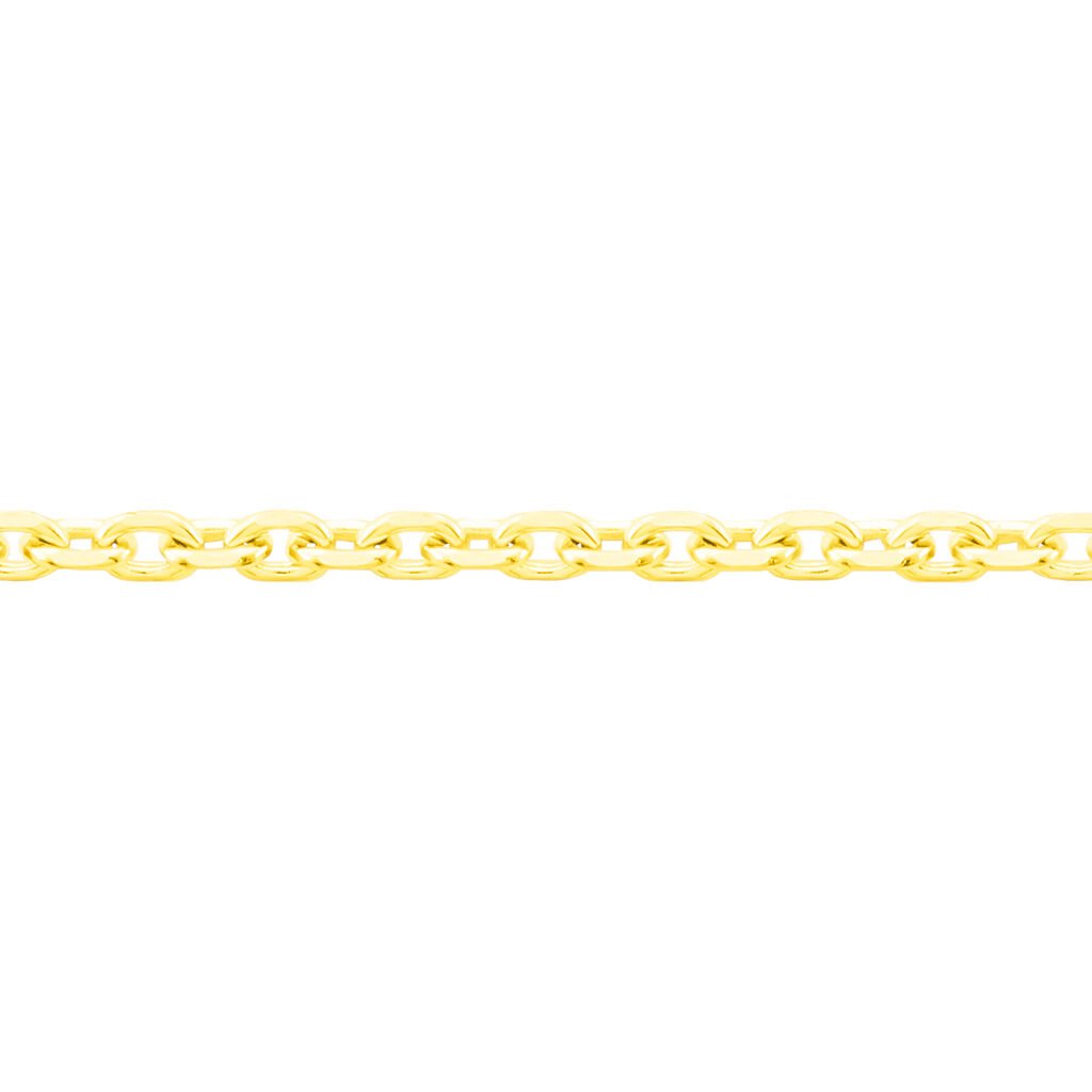 Damen Ankerkette Gold 585 Diamantiert , Kette ohne Stein