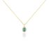 MARION Damen Kette Gold 585 (14 Karat) Smaragd Gr&uuml;n 0,3 ct