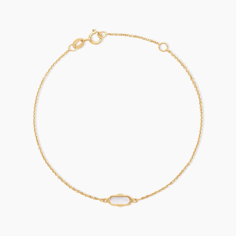 Bracelet Ozzie Or Jaune Nacre - Spannringe Damen | OROVIVO