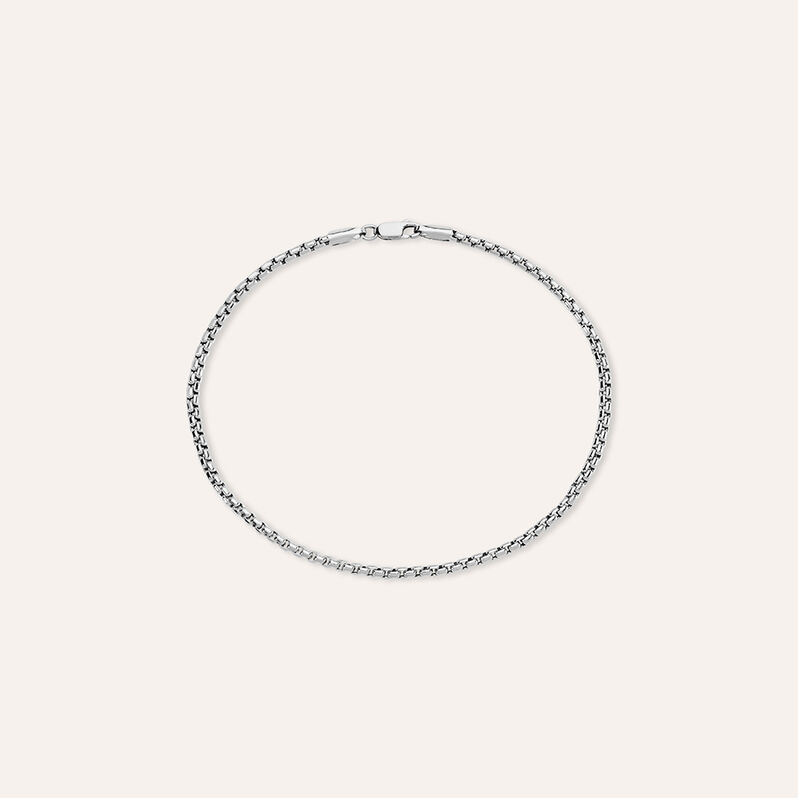 Bracciale Catena L'homme Or Oro Bianco - Spannringe Herren | OROVIVO
