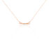 ILVIA Damen Collier Rosegold 375 (9 Karat) Diamant Weiß 0,01 ct Knoten