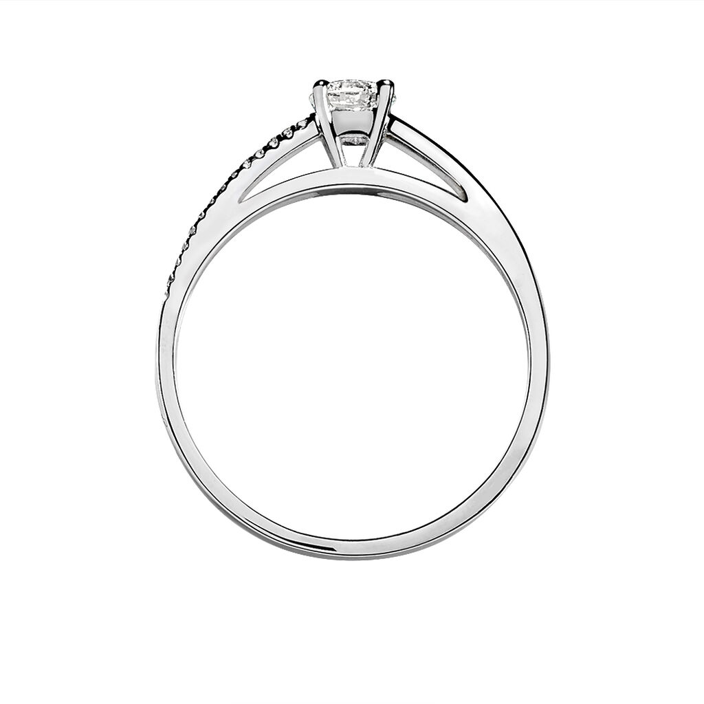 Damen Ring Weißgold 375 Diamant 0,15ct Alexandra  - Verlobungsringe Damen | OROVIVO