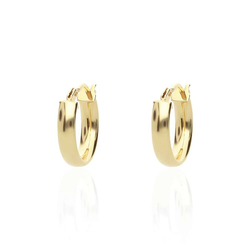Orecchini A Cerchio Gold Essence Oro Giallo - Spannringe Damen | OROVIVO