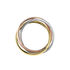 Damen Ring Gold Tricolor Gold / Wei&szlig; / Ros&eacute; 585 (14 Karat)