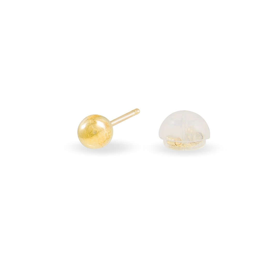 Damen Ohrstecker Gold 375 Kugel 4mm - Ohrstecker Damen | OROVIVO