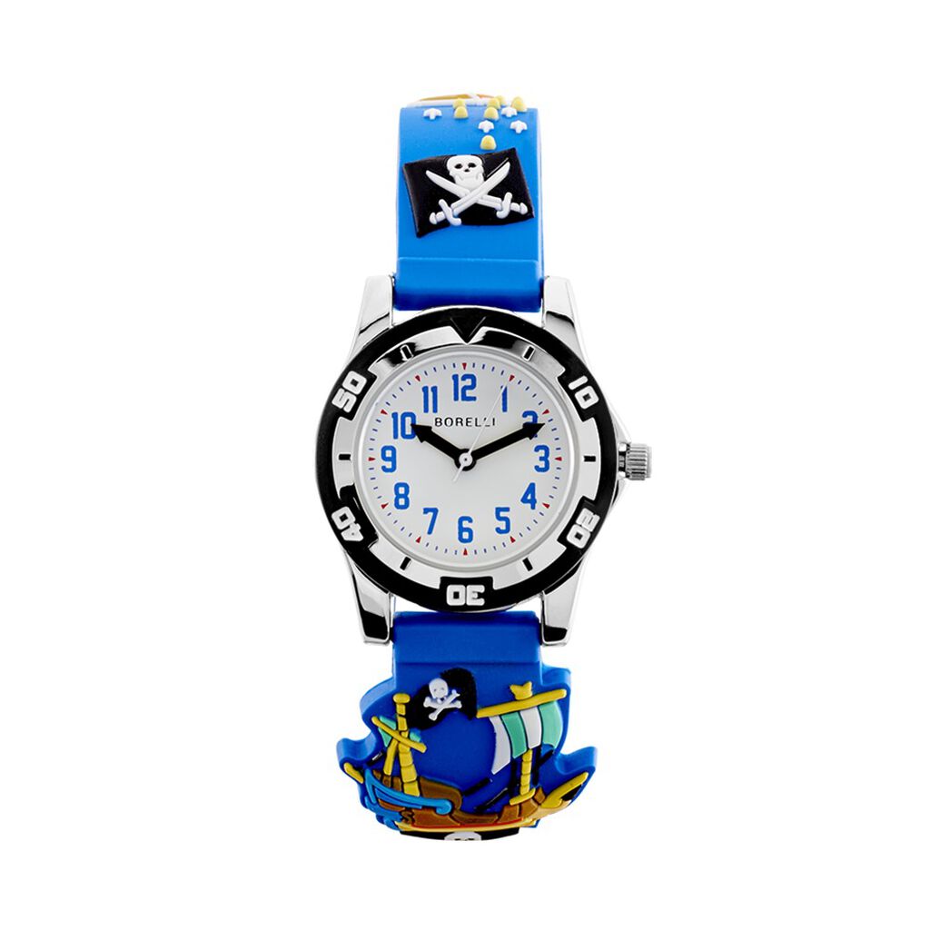 🦚 Borelli Kinderuhr Jonas BO004 Quarz, Uhr ohne Stein