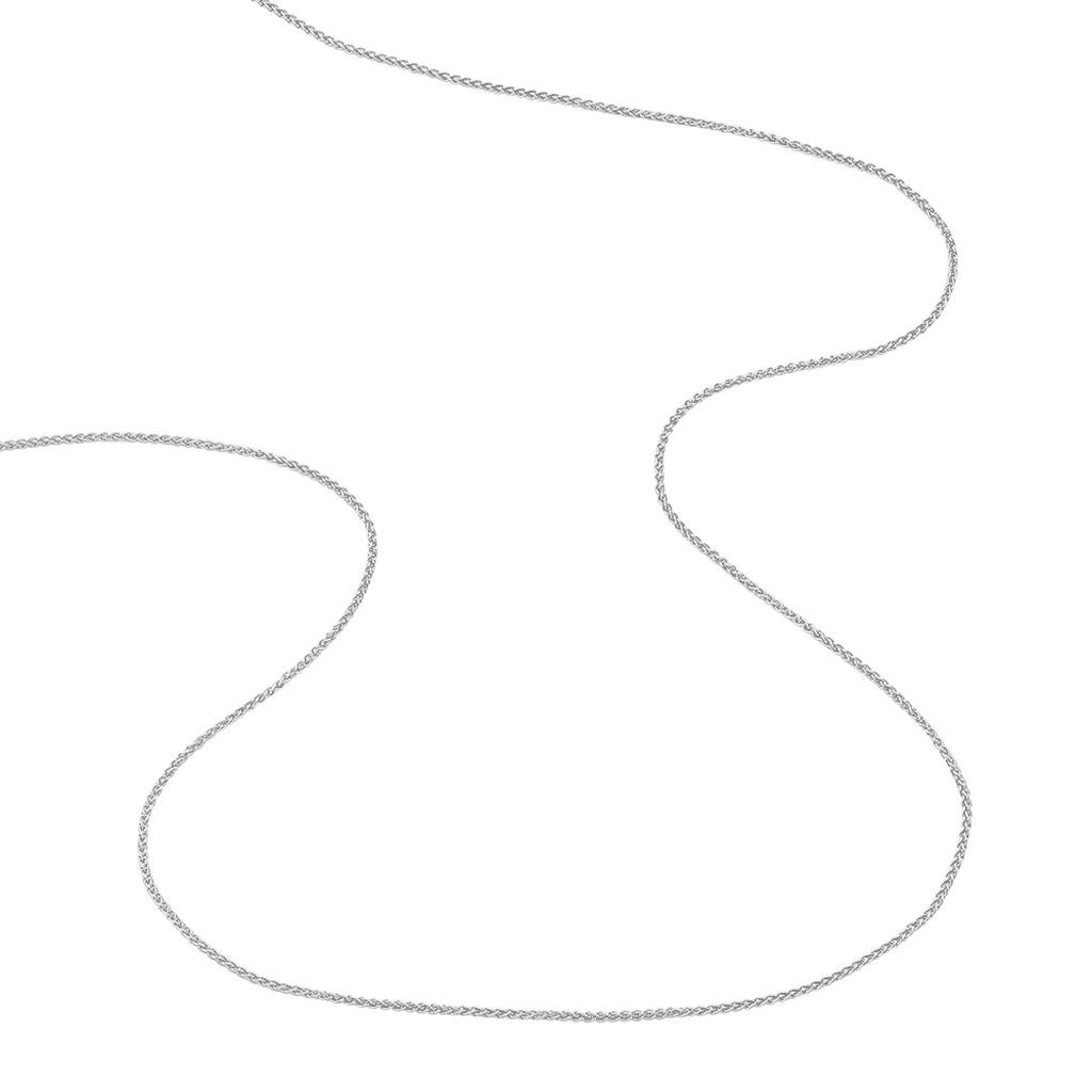 Damen Zopfkette Weißgold 585  - Halsketten Damen | OROVIVO