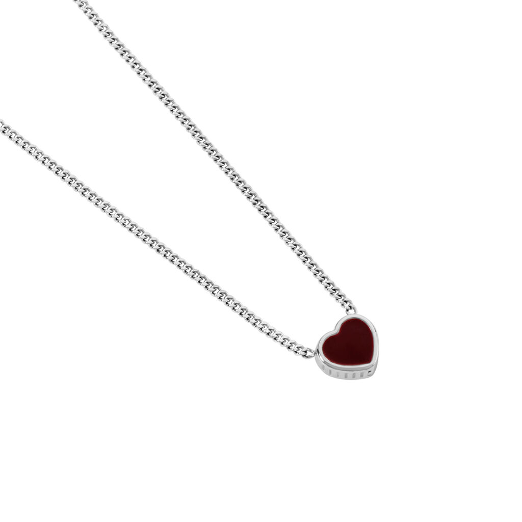Isadora Damen Collier Silber 925 Herz B 1,4 mm