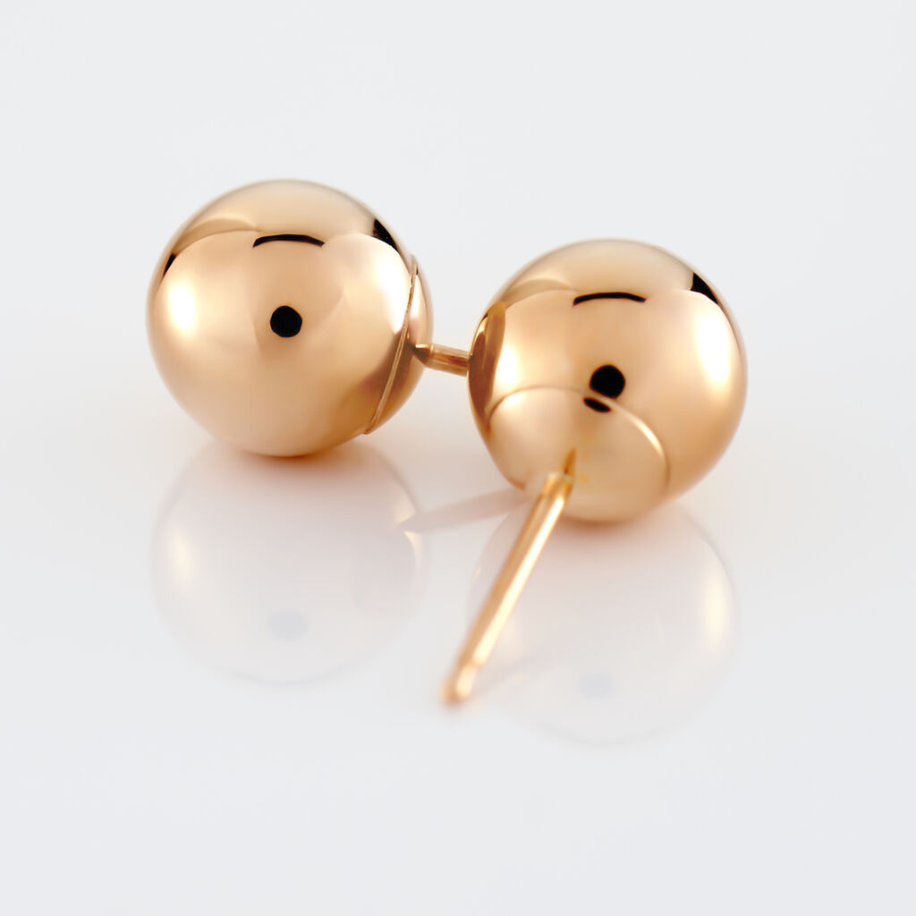 Damen Ohrstecker Roségold 375 Kugel 7mm Fidelia - Ohrstecker Damen | OROVIVO