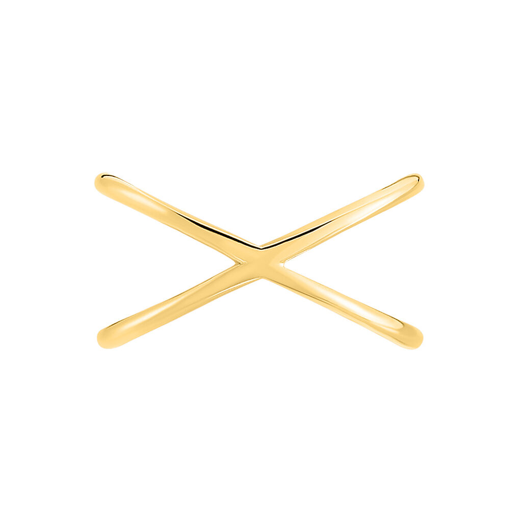 ALIANNA Damen Ring Edelstahl vergoldet