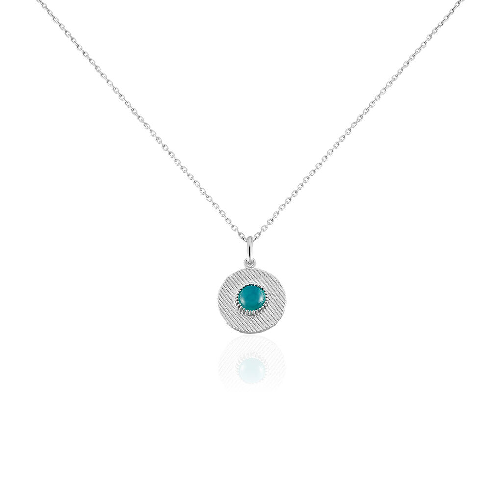 Collier Argent Rhodie Adonia Ronde Strie - Spannringe Damen | OROVIVO
