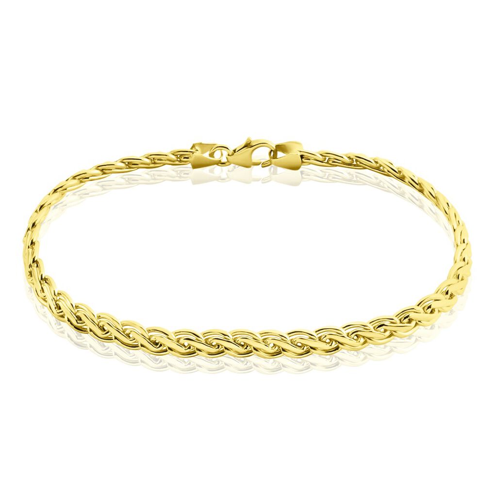 Bracelet Jayna Maille Palmier Or Jaune - Spannringe Damen | OROVIVO