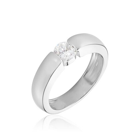 Ring Weißgold 750 Synthetischer Diamant 0,4ct - Verlobungsringe Damen | OROVIVO