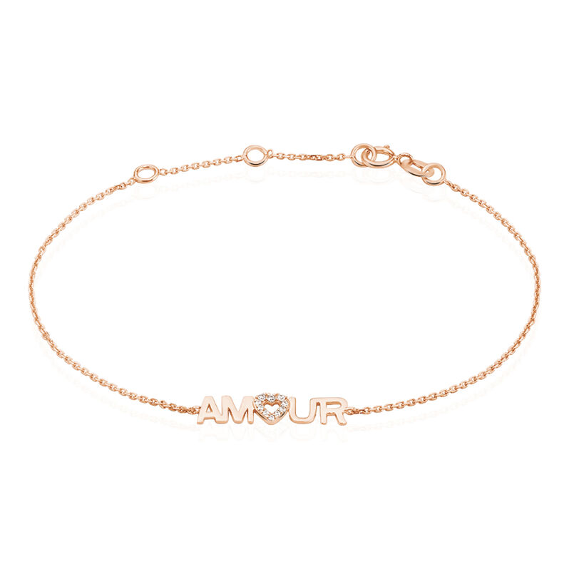 Bracelet Or Rose Tomi Amour Oxydes - Spannringe Damen | OROVIVO