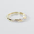 FRANZI Damen Ring Gold 333 (8 Karat) Andere Steine Wei&szlig;