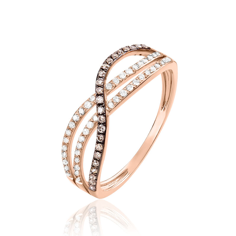 Bague Or Rose Diamant - Spannringe Damen | OROVIVO