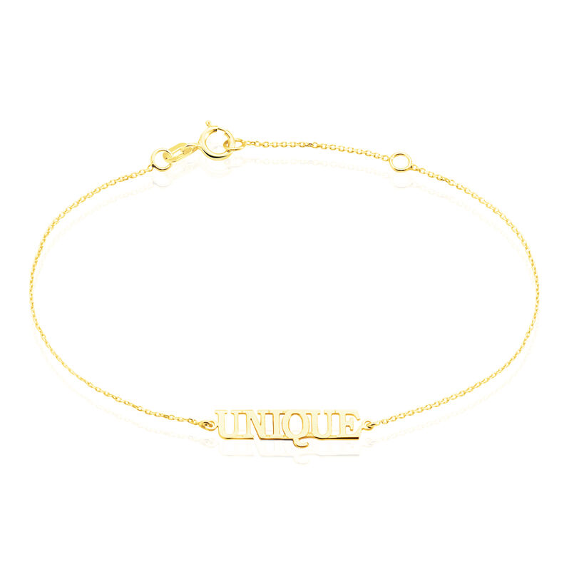 Bracelet Or Jaune Elynna Message Queen - Spannringe Damen | OROVIVO