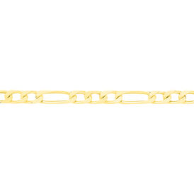 Herren Figarokette Gold 375 50cm - Ketten ohne Anhänger  | OROVIVO
