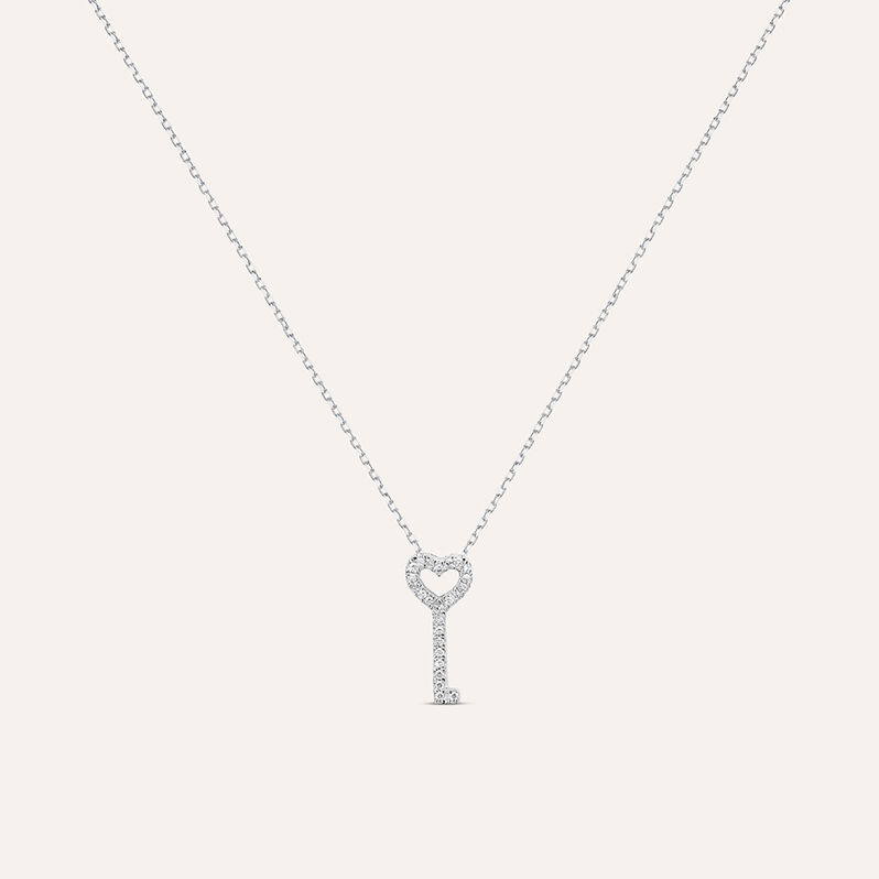 Collana Sophia Oro Bianco Diamante - Spannringe Damen | OROVIVO