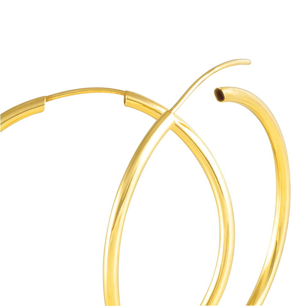 VALENCINA FLEXIBEL Damen Creolen Gold 375 (9 Karat) B 1,6 mm