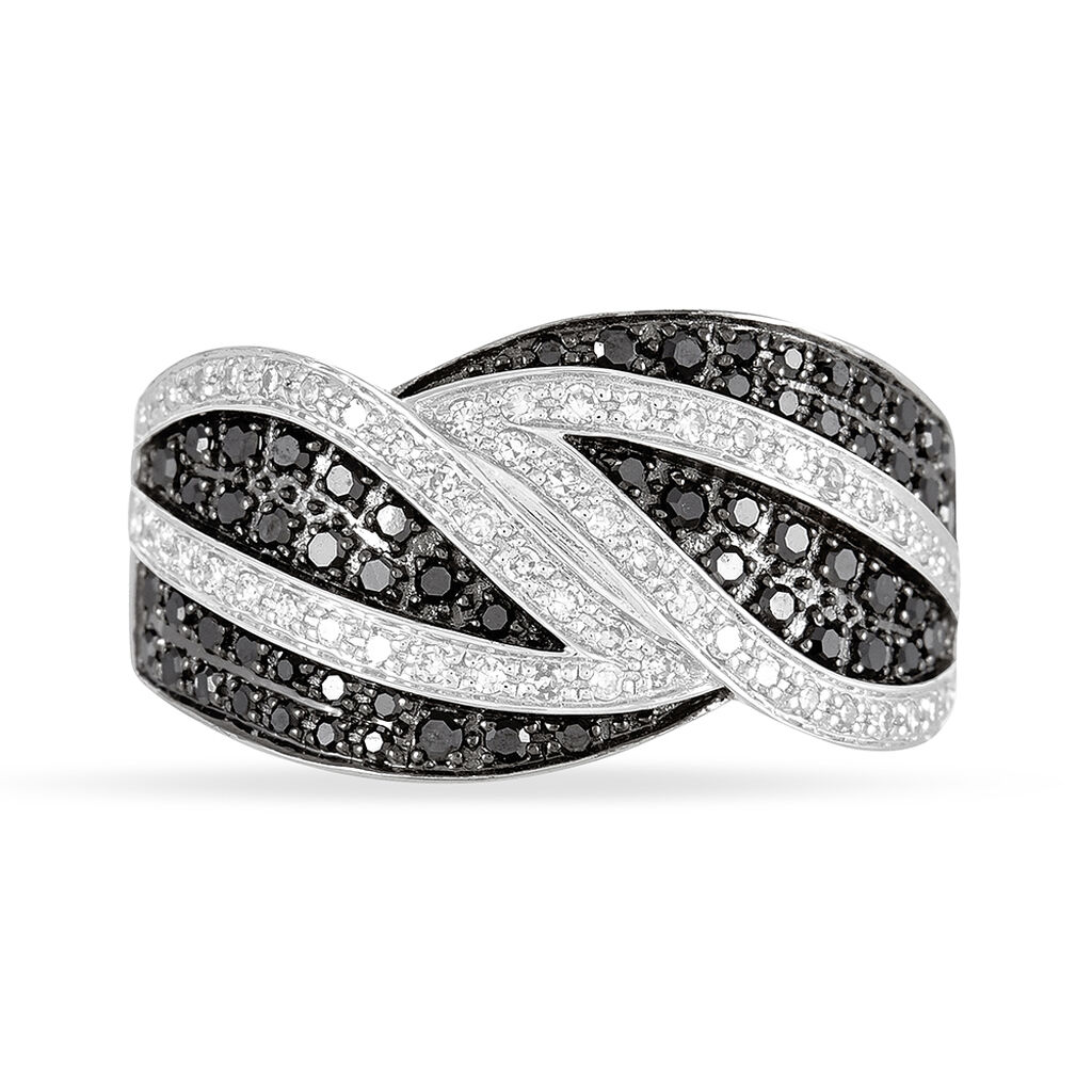 Bague Eya Or Blanc Diamant - Spannringe Damen | OROVIVO
