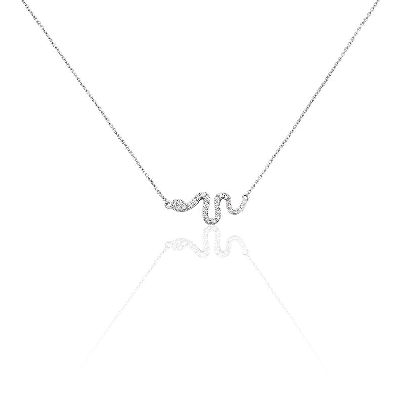 Collier Eponine Argent Blanc Oxyde De Zirconium - Spannringe Damen | OROVIVO