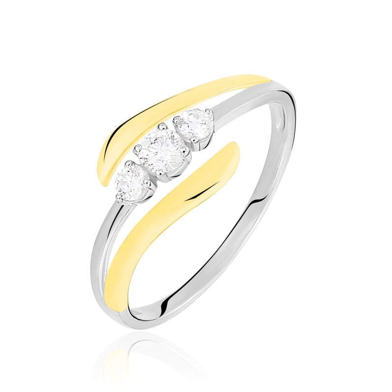 Bague Mayline Or Bicolore Diamant - Spannringe Damen | OROVIVO