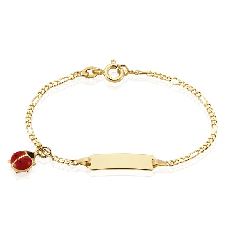  ID Armband Gold 375 Marienkäfer Lee Marienkäfer 1,90mm  - Personalisiertes Armband  | OROVIVO