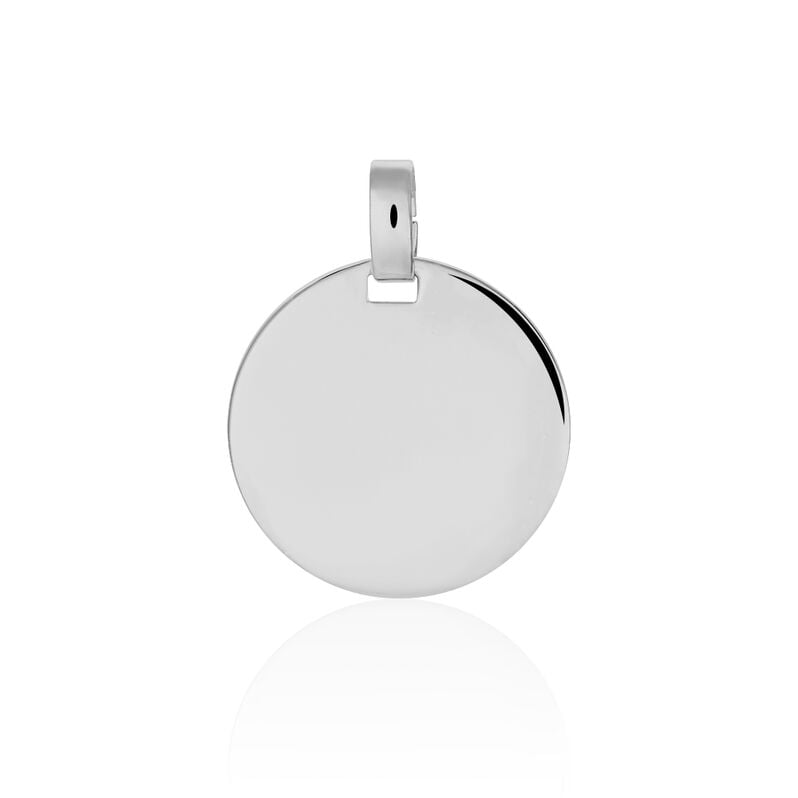 ELISANDRE GRAVUR 1 Unisex Anh&auml;nger Silber 925 Kreis - Anh&auml;nger mit Gravur Unisex | OROVIVO