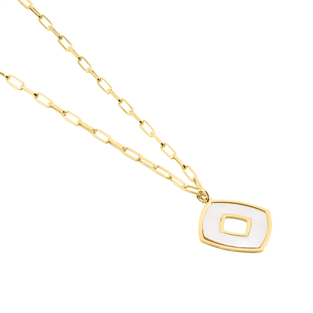 Damen Halskette Silber 925 Vergoldet Raute - Halsketten Damen | OROVIVO