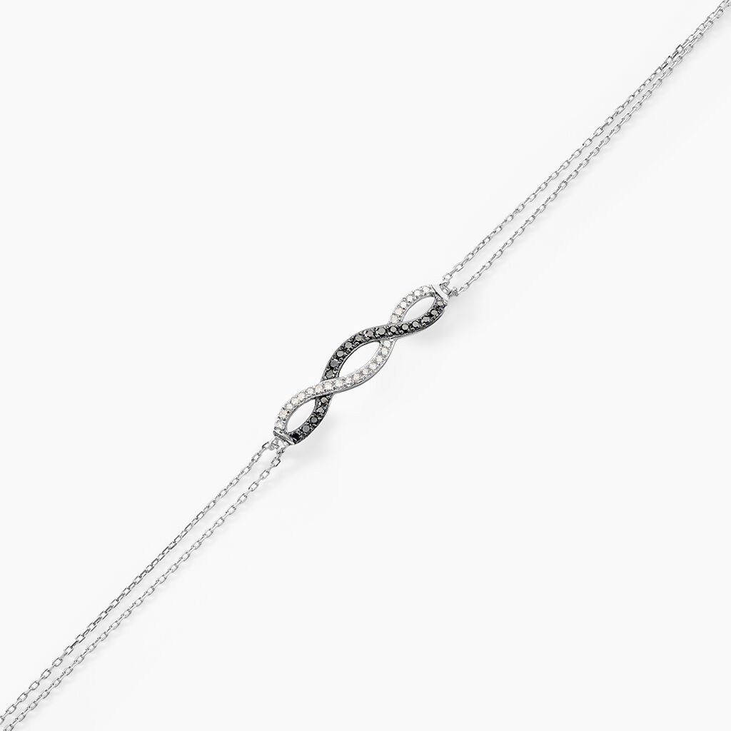 Bracelet Marina Or Weiss Vagues Diamants - Spannringe Damen | OROVIVO