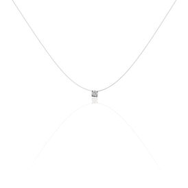 Damen Halskette Weißgold 375 Diamant 0,029ct  - Ketten mit Anhänger Damen | OROVIVO