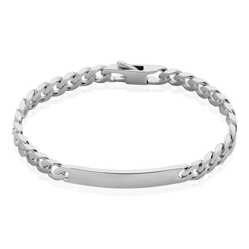 Bracelet Identité Casper Maille Gourmette Argent Blanc - Spannringe Damen | OROVIVO