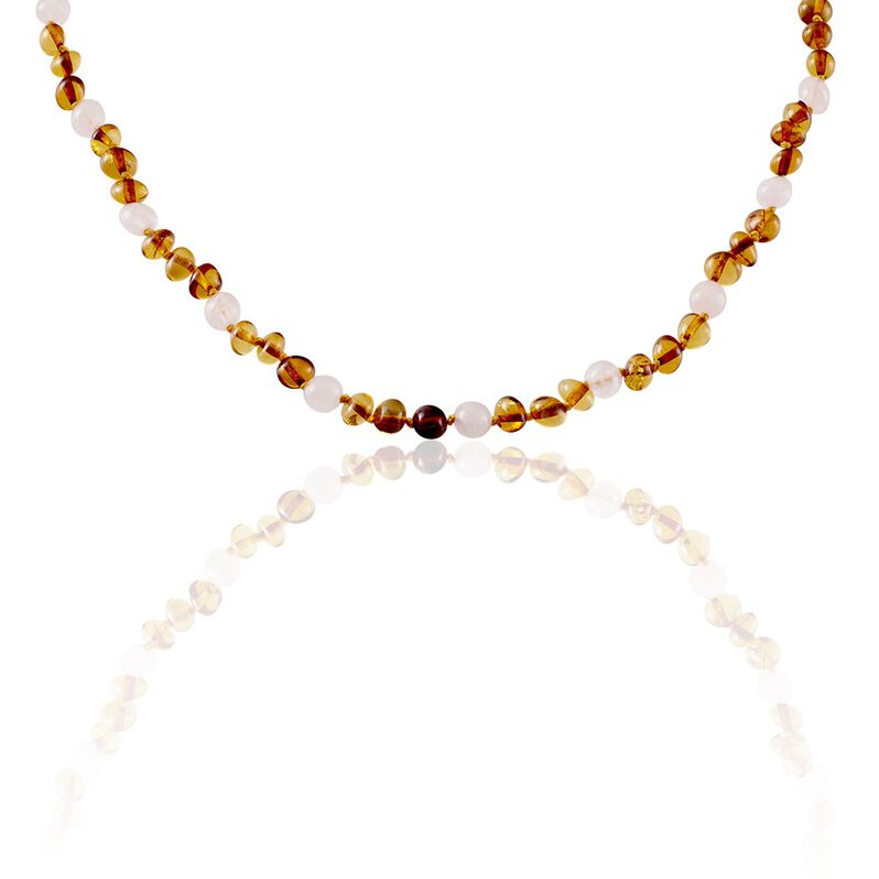 Collier Ditte Ambre Quartz - Spannringe Kinder | OROVIVO