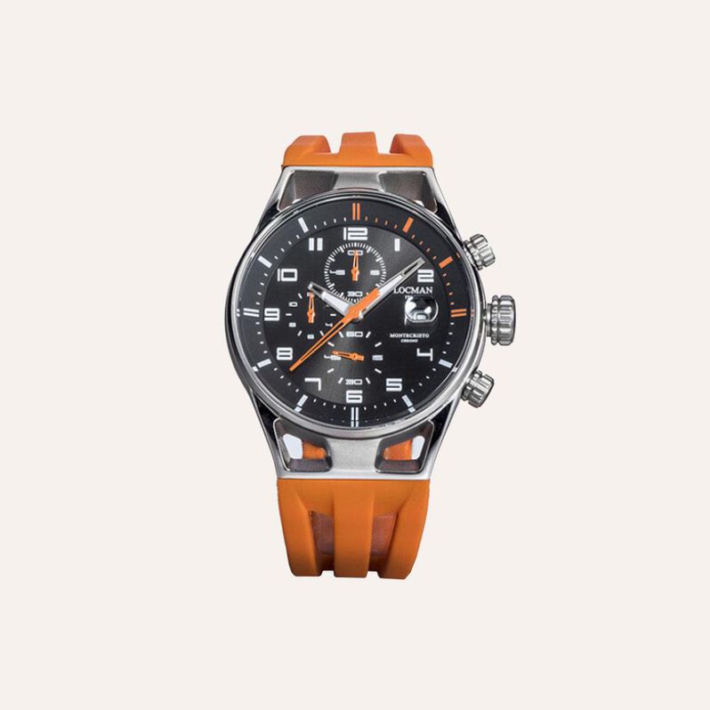 Orologio Al Quarzo Locman Montecristo 0542a01s-00bkorso - Spannringe Herren | OROVIVO