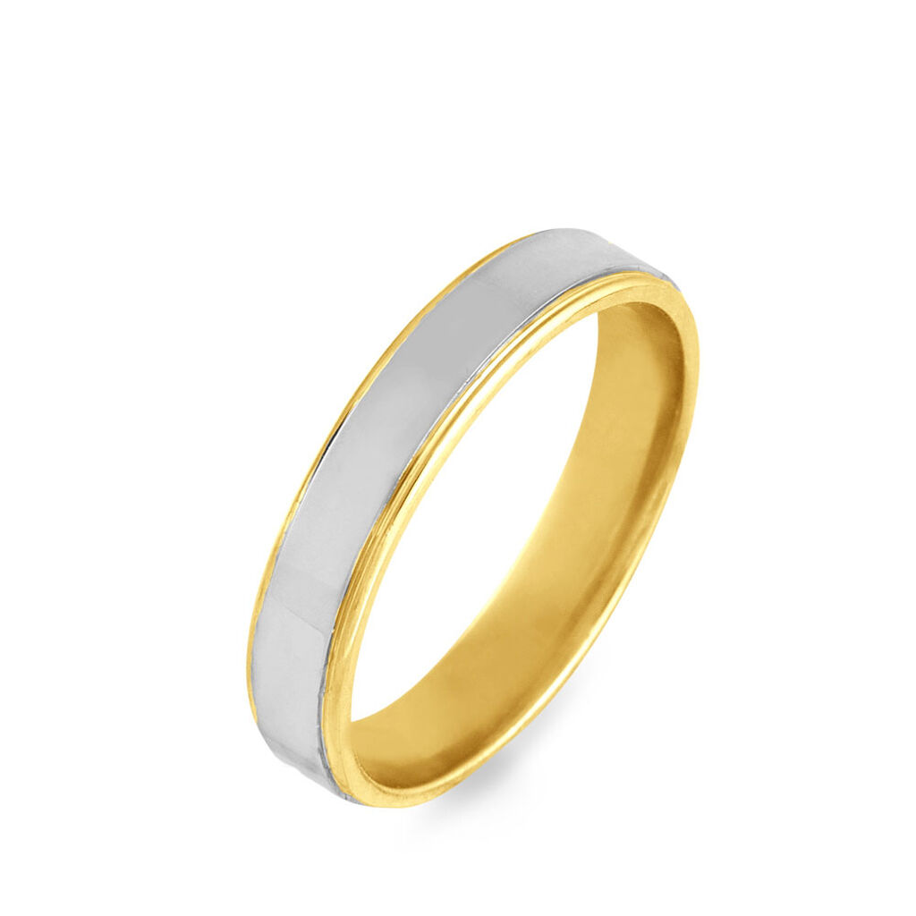 Alliance Beatrice Ruban Plat Or Bicolore - Spannringe Familie | OROVIVO