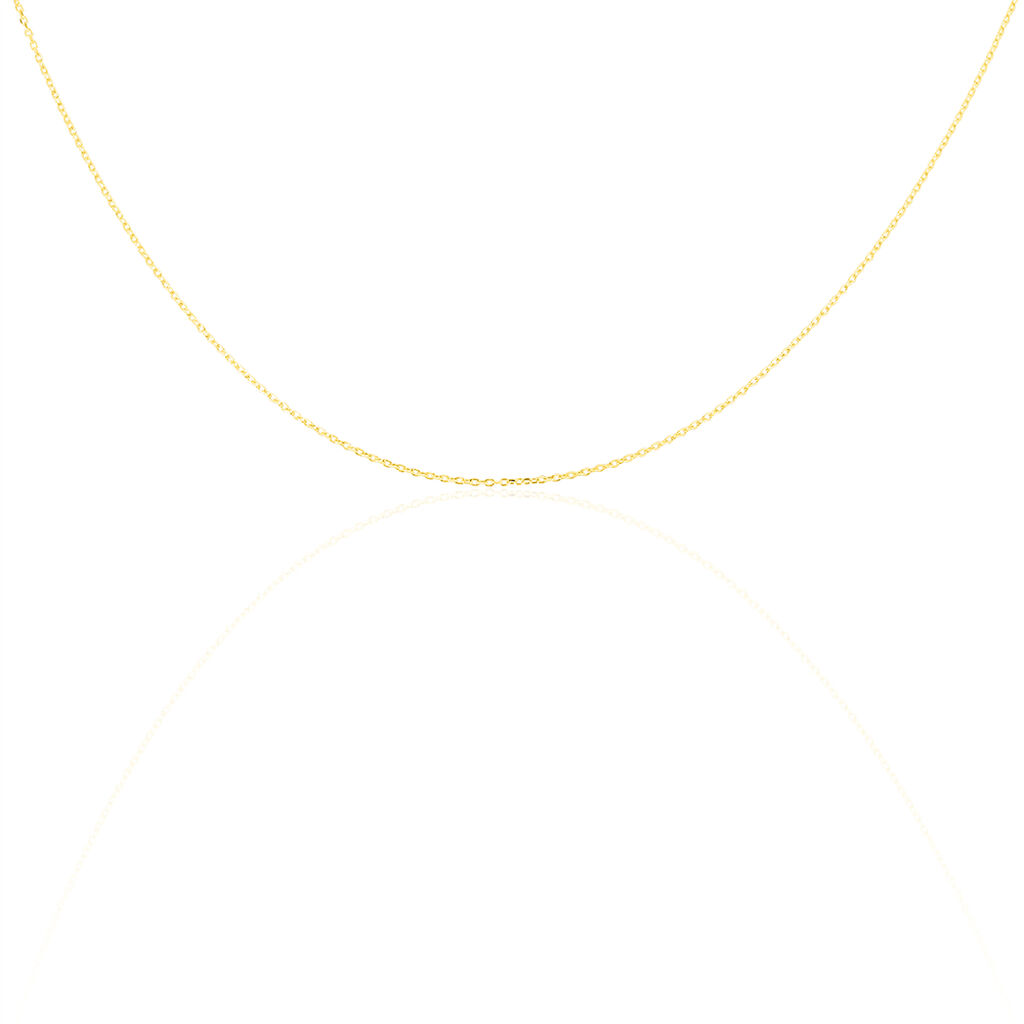 Damen Ankerkette Gold 375 Diamantiert  - Halsketten Damen | OROVIVO