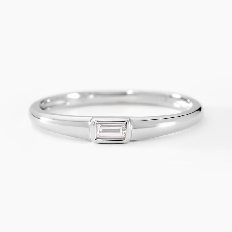 Bague Mayumi Argent Weiss Diamant Synthétique - Spannringe Damen | OROVIVO