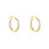 ALDONA Damen Creolen Gold Bicolor 375 (9 Karat) B 1,7 mm