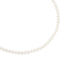 Leony Damen Kette Silber 925 Zuchtperle Wei&szlig;