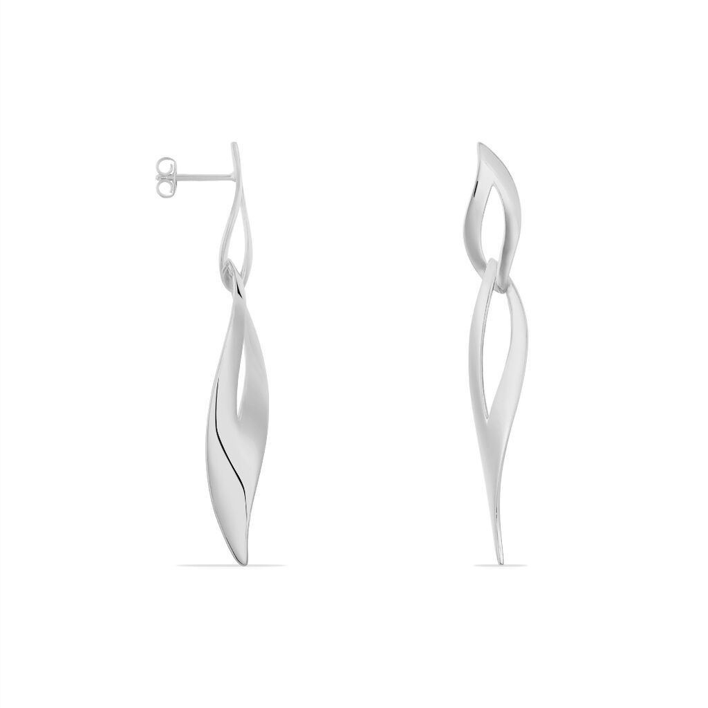 Damen Ohrringe Lang Silber 925 Tropfen