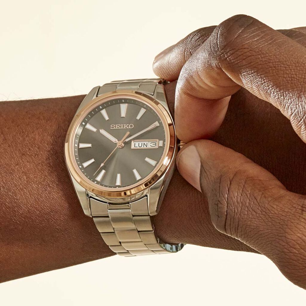 Montre Seiko Classique Gris - Spannringe Herren | OROVIVO